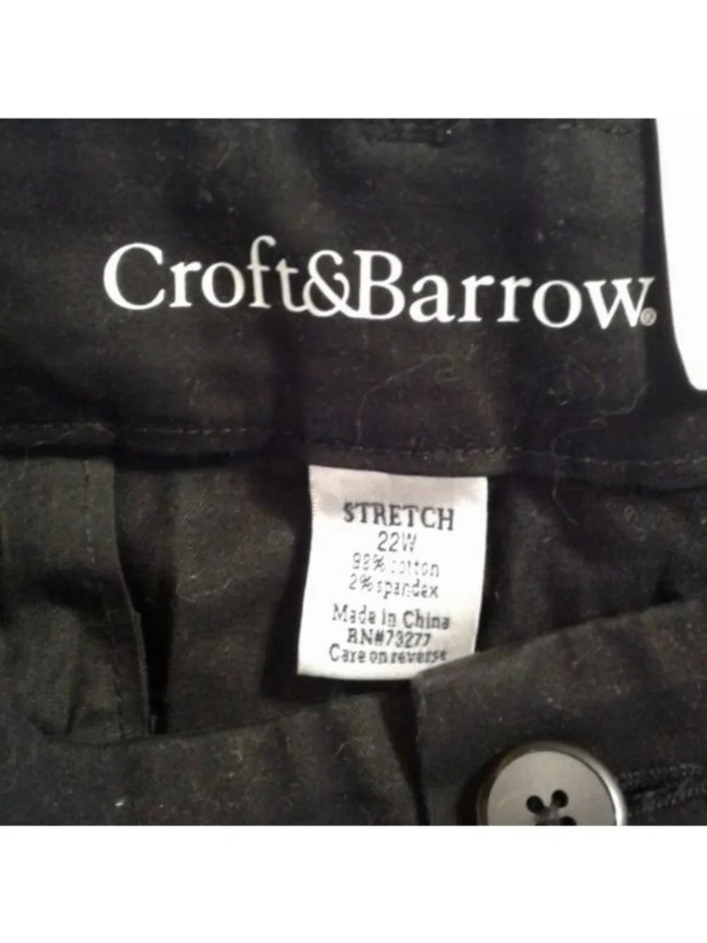 Classic Fit Womens Black Capri Pants Size 22W Stretch Slimming Design NEW - Picture 5 of 8